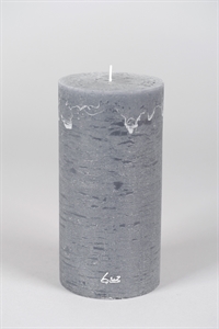 Rustic Zylinderkerze, 20cm x Ø100mm, basalt Rustic Zylinderkerze, 20cm x Ø100mm, basalt
