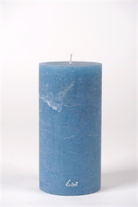 Rustic Zylinderkerze, 20cm x Ø100mm, capri blau*