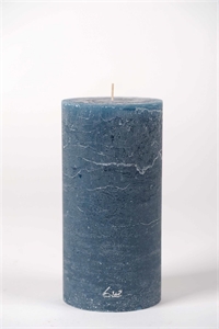 Rustic Zylinderkerze, 20cm x Ø100mm, petrol blau* Rustic Zylinderkerze, 20cm x Ø100mm, petrol blau*