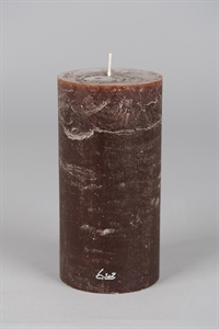 Rustic Zylinderkerze, 20cm x Ø100mm, chocolat Rustic Zylinderkerze, 20cm x Ø100mm, chocolat