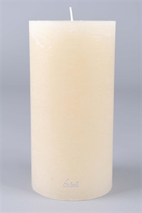 Rustic Zylinderkerze, 20cm x Ø100mm, asper weiss Rustic Zylinderkerze, 20cm x Ø100mm, asper weiss