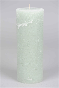Rustic Zylinderkerze, 27cm x Ø100mm, sea foam
