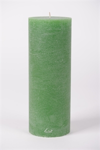 Rustic Zylinderkerze, 27cm x Ø100mm, kleeblattgrün