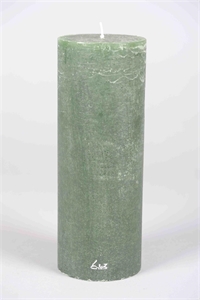 Rustic Zylinderkerze, 27cm x Ø100mm, tannengrün