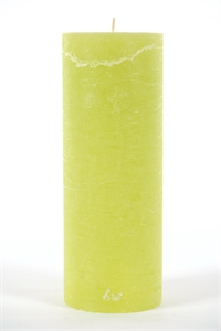 Rustic Zylinderkerze, 27cm x Ø100mm, limette Rustic Zylinderkerze, 27cm x Ø100mm, limette