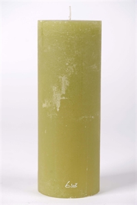 Rustic Zylinderkerze, 27cm x Ø100mm, grün* Rustic Zylinderkerze, 27cm x Ø100mm, grün*