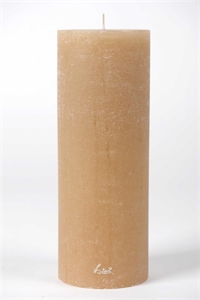 Rustic Zylinderkerze, 27cm x Ø100mm, latte