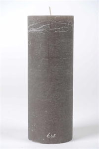 Rustic Zylinderkerze, 27cm x Ø100mm, taupe*