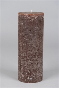 Rustic Zylinderkerze, 27cm x Ø100mm, moca*