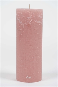 Rustic Zylinderkerze, 27cm x Ø100mm, taupe rosa Rustic Zylinderkerze, 27cm x Ø100mm, taupe rosa