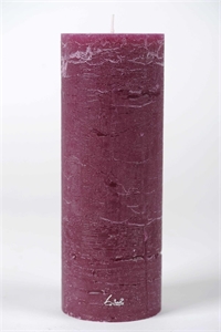 Rustic Zylinderkerze, 27cm x Ø100mm, grapejuice*