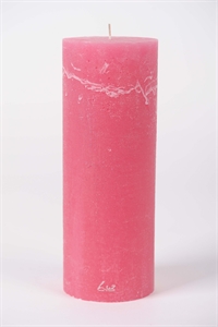 Rustic Zylinderkerze, 27cm x Ø100mm, fuchsia Rustic Zylinderkerze, 27cm x Ø100mm, fuchsia