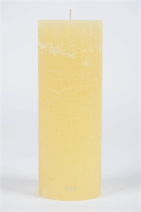 Rustic Zylinderkerze, 27cm x Ø100mm, butter