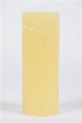 Rustic Zylinderkerze, 27cm x Ø100mm, butter