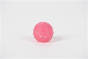 Rustic Kugelkerze, Ø 60mm, fuchsia Rustic Kugelkerze, Ø 60mm, fuchsia