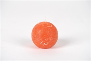 Rustic Kugelkerze, Ø 60mm, orange Rustic Kugelkerze, Ø 60mm, orange