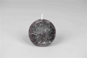 Rustic Kugelkerze, Ø 80mm, beluga Rustic Kugelkerze, Ø 80mm, beluga