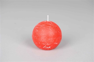 Rustic Kugelkerze, Ø 80mm, rot Rustic Kugelkerze, Ø 80mm, rot