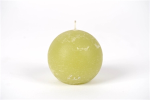 Rustic Kugelkerze, Ø 80mm, grün* Rustic Kugelkerze, Ø 80mm, grün*