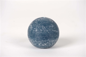 Rustic Kugelkerze, Ø 80mm, petrol blau* Rustic Kugelkerze, Ø 80mm, petrol blau*
