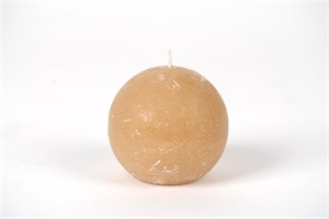 Rustic Kugelkerze, Ø 80mm, latte Rustic Kugelkerze, Ø 80mm, latte