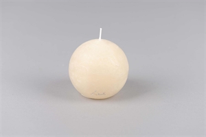 Rustic Kugelkerze, Ø 80mm, asper weiss Rustic Kugelkerze, Ø 80mm, asper weiss