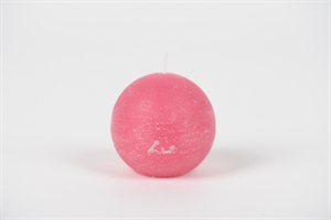 Rustic Kugelkerze, Ø 80mm, fuchsia Rustic Kugelkerze, Ø 80mm, fuchsia