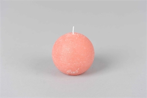 Rustic Kugelkerze, Ø 80mm, peach pink Rustic Kugelkerze, Ø 80mm, peach pink