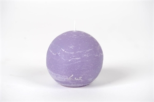 Rustic Kugelkerze, Ø 80mm, wisteria Rustic Kugelkerze, Ø 80mm, wisteria