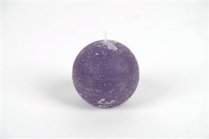 Rustic Kugelkerze, Ø 80mm, violett* Rustic Kugelkerze, Ø 80mm, violett*