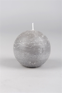 Rustic Kugelkerze, Ø100mm, hellgrau Rustic Kugelkerze, Ø100mm, hellgrau