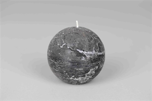 Rustic Kugelkerze, Ø100mm, beluga Rustic Kugelkerze, Ø100mm, beluga