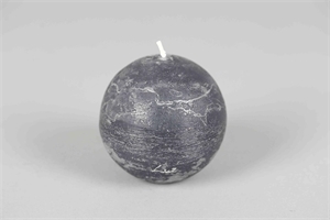 Rustic Kugelkerze, Ø100mm, basalt Rustic Kugelkerze, Ø100mm, basalt