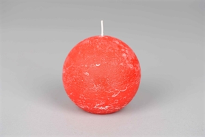 Rustic Kugelkerze, Ø100mm, rot Rustic Kugelkerze, Ø100mm, rot