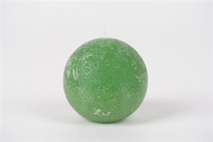 Rustic Kugelkerze, Ø100mm, kleeblattgrün Rustic Kugelkerze, Ø100mm, kleeblattgrün