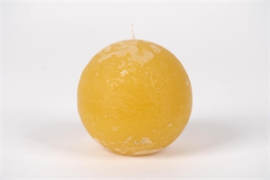 Rustic Kugelkerze, Ø100mm, ocker Rustic Kugelkerze, Ø100mm, ocker