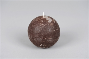 Rustic Kugelkerze, Ø100mm, moca* Rustic Kugelkerze, Ø100mm, moca*