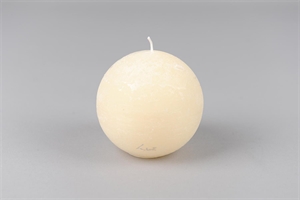 Rustic Kugelkerze, Ø100mm, asper weiss Rustic Kugelkerze, Ø100mm, asper weiss