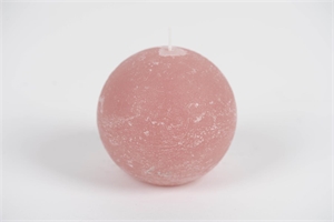 Rustic Kugelkerze, Ø100mm, taupe rosa Rustic Kugelkerze, Ø100mm, taupe rosa