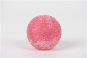 Rustic Kugelkerze, Ø100mm, fuchsia Rustic Kugelkerze, Ø100mm, fuchsia