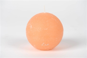 Rustic Kugelkerze, Ø100mm, aprikose Rustic Kugelkerze, Ø100mm, aprikose