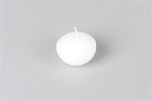 Schwimmkerze, 6cm x Ø 60mm, weiss Schwimmkerze, 6cm x Ø 60mm, weiss