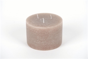 3-Docht Zylinderkerze, H10cm x Ø150mm, portobello 3-Docht Zylinderkerze, H10cm x Ø150mm, portobello