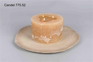 3-Docht Zylinderkerze, H10cm x Ø150mm, latte* 3-Docht Zylinderkerze, H10cm x Ø150mm, latte*