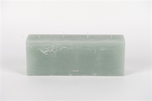 4-Docht Kubuskerze, H12 x L32x Ø8cm, sea foam 4-Docht Kubuskerze, H12 x L32x Ø8cm, sea foam