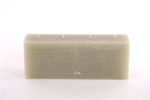 4-Docht Kubuskerze, H12 x L32x Ø8cm, eukalyptus 4-Docht Kubuskerze, H12 x L32x Ø8cm, eukalyptus