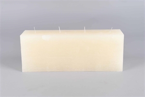 4-Docht Kubuskerze, H12 x L32x Ø8cm, asparagus 4-Docht Kubuskerze, H12 x L32x Ø8cm, asparagus