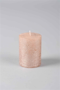 Metallic Zylinderkerze, 5cm x Ø50mm, champagner Metallic Zylinderkerze, 5cm x Ø50mm, champagner