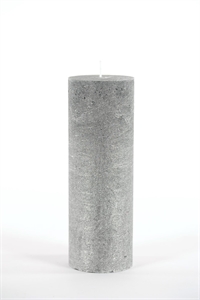 Metallic Zylinderkerze, 15cm x Ø50mm, black silver Metallic Zylinderkerze, 15cm x Ø50mm, black silver