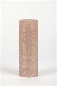 Metallic Zylinderkerze, 15cm x Ø50mm, champagner Metallic Zylinderkerze, 15cm x Ø50mm, champagner